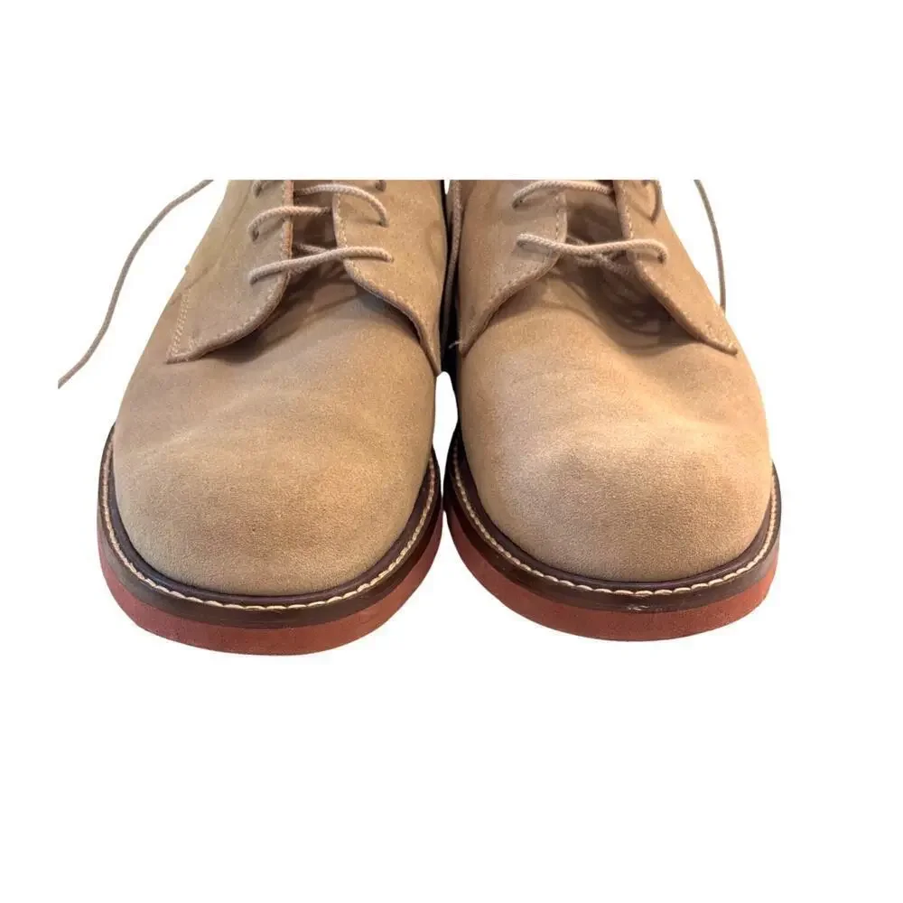 👞 Jos. A. Bank Tan Suede Derby Shoes | Men's 9.5M | Full Leather Upper 👞